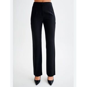 Tahari Black Straight Leg Women's Trouser Pants